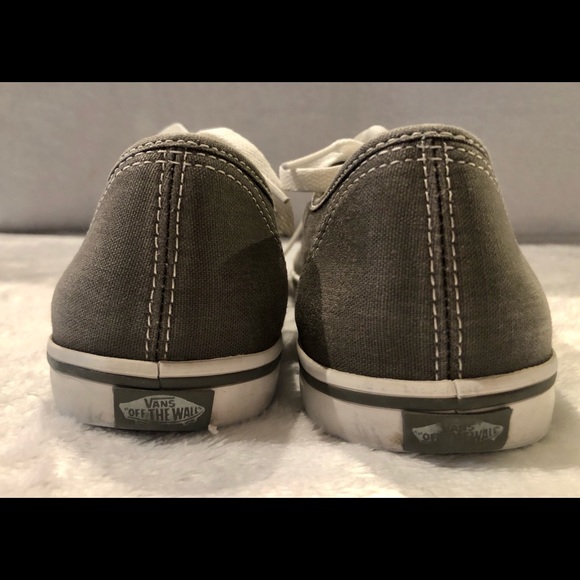 vans grey canvas shoes